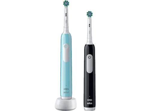 Oral-B, Oral-B Elektrische Zahnbürste "PRO Series 1 Doppelpack" 2 Stk. Aufsteckbürsten Drucksensor