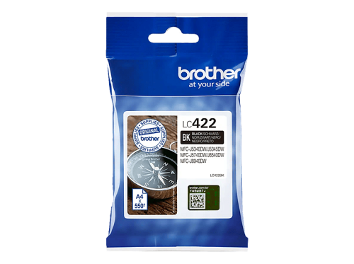 Brother, BROTHER Tintenpatrone schwarz LC-422BK MFC-J5340 550 Seiten