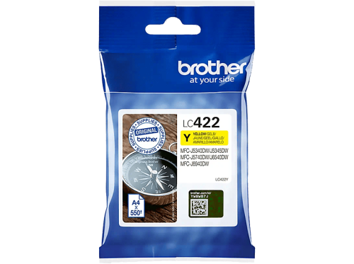 Brother, BROTHER Tintenpatrone yellow LC-422Y MFC-J5340 550 Seiten