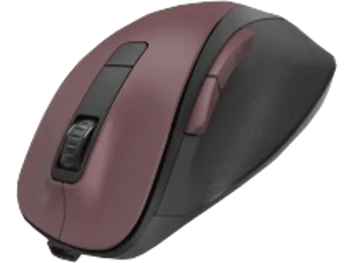Hama, hama 00173033 Optische 6-Tasten-Funkmaus MW-500 Recharge, Akku, ergonomisch, Bordeaux