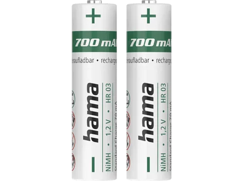 Hama, Hama Micro (AAA)-Akku NiMH 700 mAh 1.2 V 2 St.