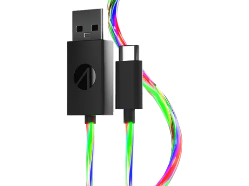 Stealth - Light Up Twin Charging Cable, Gaming Zubehör, Black, 2 Meter