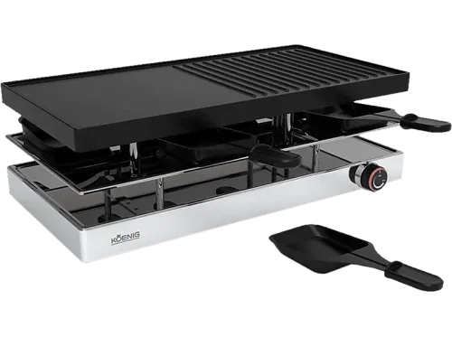 Koenig, KOENIG Raclette "Elegance 8 Pers" 8 Stk. Raclettepfännchen 1.200 W