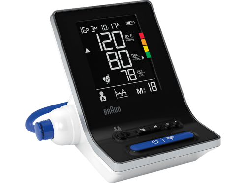 Braun, Braun Oberarm-Blutdruckmessgerät "ExactFit 3" Arrhythmie-Erkennung, Messergebnis-Einstufung