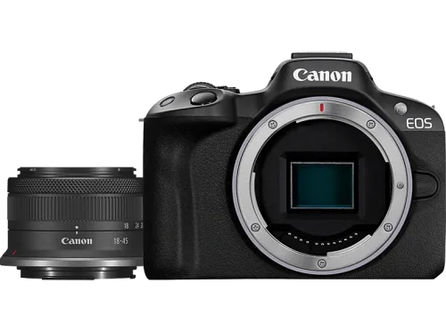 Canon, Canon - EOS EOS R50, Black + RF-S 18-45mm F4.5-6.3 IS STM Kit