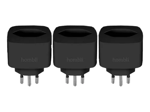 Hombli, Hombli Smart-Home-Steuerelement "Socket CH Schwarz 3er-Set"