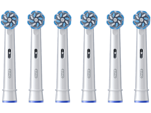 Oral-B, Oral-B Pro Sensitive Clean 6er Ersatzzahnbürsten – Ersatzbürste/Zahnpflege Zubehör – weiss