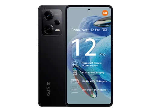 Xiaomi, Xiaomi Smartphone "Xiaomi Redmi Note 12 PRO 5G 128GB black" Schwarz