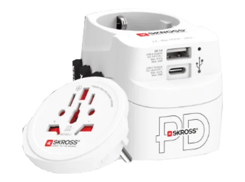 SKROSS, SKROSS Reiseadapter "Pro Light, 1 x USB-A und C AC30PD"