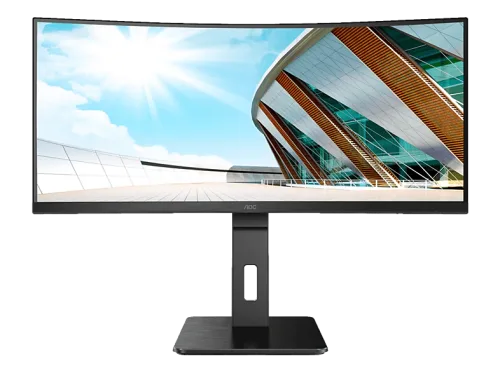 AOC, AOC Curved-LED-Monitor "CU34P2A" 86,02 cm/34 ″ 3440 x 1440 px UWQHD 1 Reaktionszeit 100 Hz