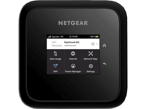 Netgear, NETGEAR Nighthawk M6 entsperrter 5G Mobilen-Router (MR6150) Tri-Band WiFi-System – LAN & WLAN Router – schwarz