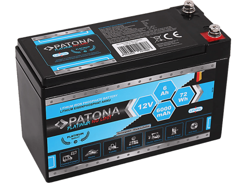 Patona, Patona, Mobilität Akku, Patona Platinum Battery LiFePO4 12V 6Ah, Produkte & Wohnen