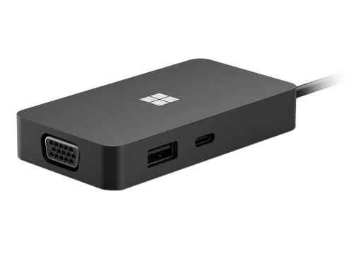MICROSOFT Surface USB-C, Travel Hub, Schwarz