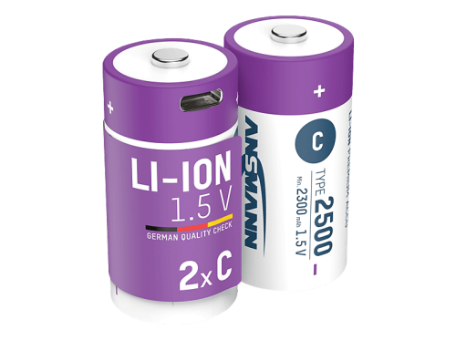 ANSMANN, Ansmann Li-Ion Akku Lr14 2 Stück Usb-C