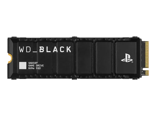 WESTERN DIGITAL WD_BLACK SN850P NVMe SSD für PS5-Konsolen (mit Kühlkörper) - Festplatte (SSD, 2 TB, Schwarz)