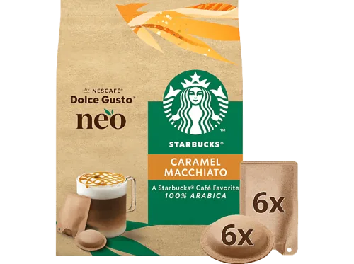 NESTLE DOLCE GUSTO, NESTLE DOLCE GUSTO NEO-Kaffeekapseln STARBUCKS® Caramel MacchiatoKapseln