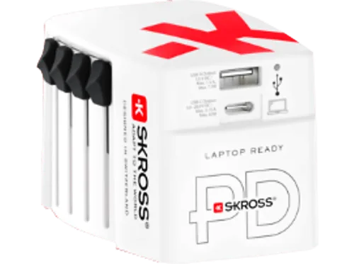 SKROSS, SKROSS World Travel Adapter AC65PD 1.302333 Dual USB