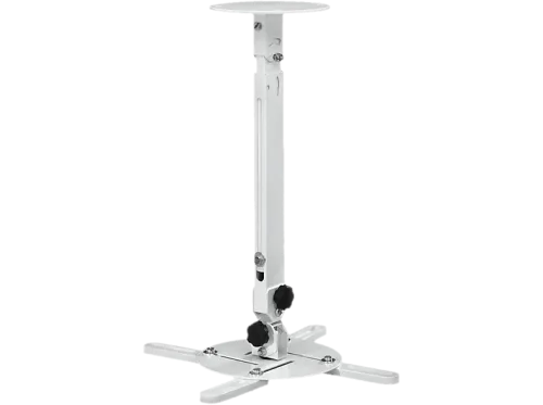 Hama, Hama 00220880 Beamer-Deckenhalterung Höhenverstellbar, Schwenkbar, Neigbar Boden-/Deckenabstand (max.): 635 mm Weiß