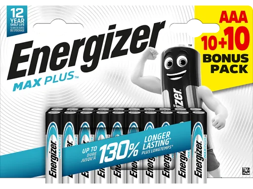 Energizer, Energizer Max Plus Micro (AAA)-Batterie Alkali-Mangan 1.5 V 20 St.