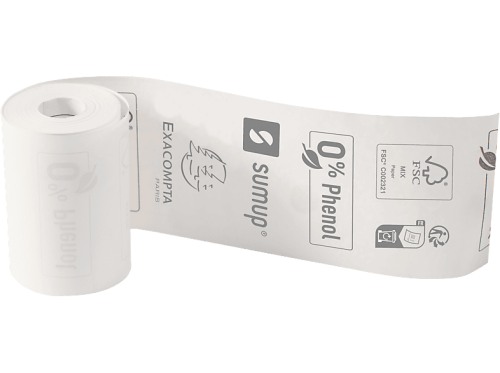 Exacompta, EXACOMPTA Rolle Thermo Papier 20Stk. 40762E 57x30mmx9m f&uuml;r SumUp