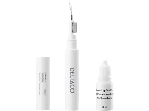 DELTACO, DELTACO Earphone cleaning pen CLP-100 metal tip,brush,sponge,liquid