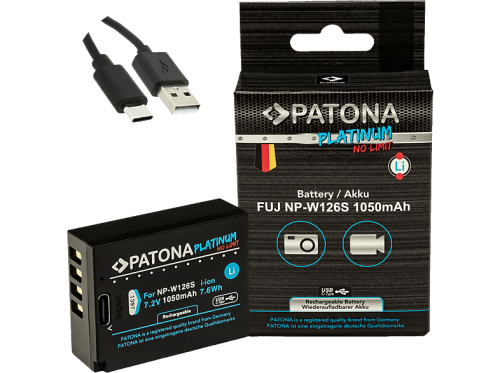 Patona, Patona, Akku Li-ION Foto, Patona Platinum USB-C Fujifilm NP-W126S, Produkte & Wohnen