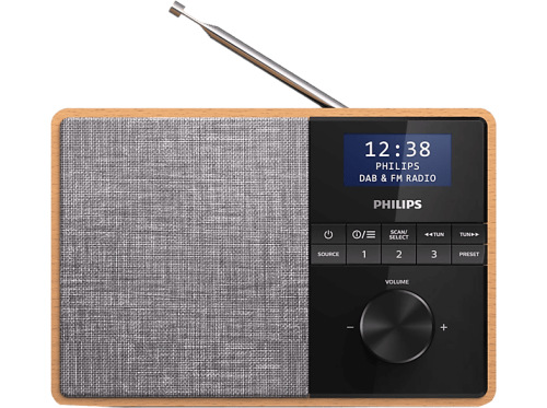 Philips, Philips - Tragbares  Radio TAR5505/10 – Kompaktes und kraftvolles Klangerlebnis, Grau