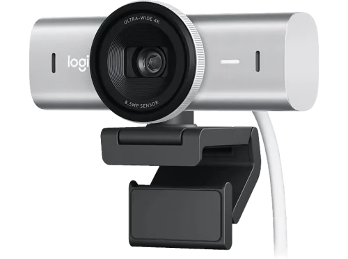 Logitech -  MX Brio 4K Ultra HD Webcam (Hellgrau)