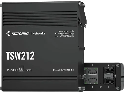 Teltonika, Teltonika TSW212 - Switch - managed - 8 x 10/100/1000 + 2 x SFP