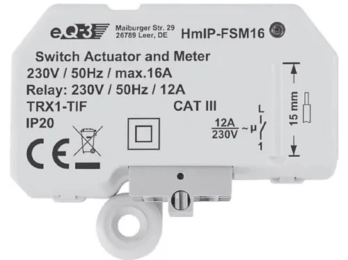 Homematic Ip, Homematic IP Schaltaktor mit Messfunktion HmIP-FSM16