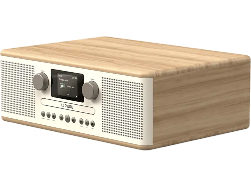 Pure, Pure Digitalradio (DAB+) "Classic C-D6 Eiche/Weiss" (Bluetooth Digitalradio (DAB+)  FM-Tuner )