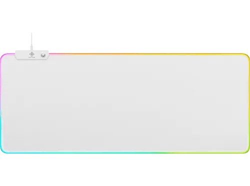 DELTACO, DELTACO RGB Gaming Mousepad GAM-079-W XL Wide, White