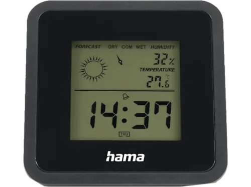Hama, Hama Borneo Thermo-/Hygrometer Schwarz 00185890
