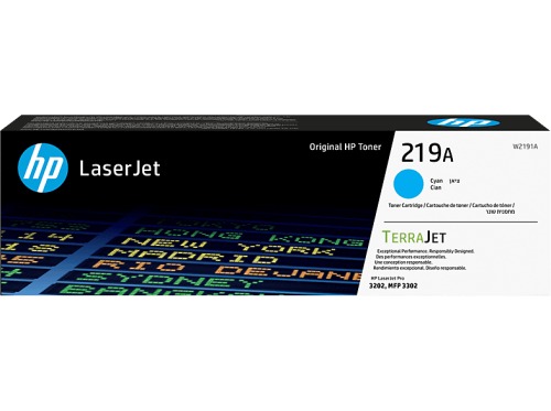 HP, HP Toner-Modul 219A cyan W2191A CLJ Pro 3202/MFP 3302 1200 S.