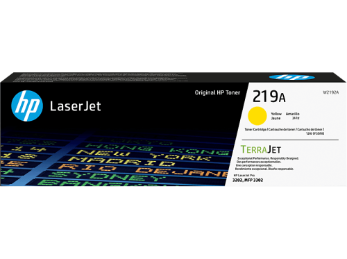 HP, HP Toner-Modul 219A yellow W2192A CLJ Pro 3202/MFP 3302 1200 S.
