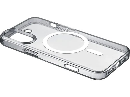 CELLULARLINE, Cellularline Gloss MagSafe Case Backcover Apple iPhone 16 Transparent Induktives Laden GLOSSMAGIPH16T