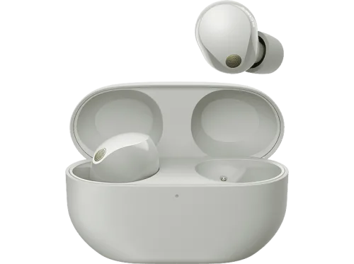 Sony, Sony WF-1000XM5 In Ear Kopfhörer Bluetooth® Stereo Silber Noise Cancelling Wasserabweisend HiFi