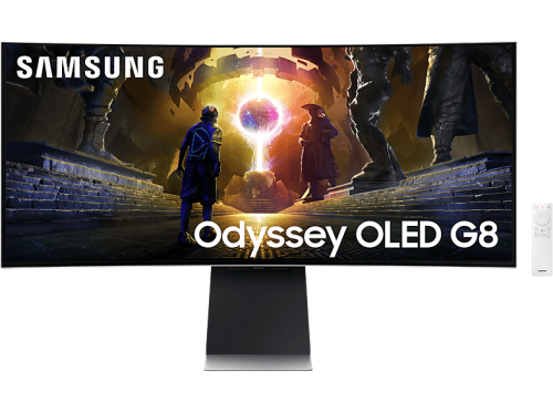 Samsung, Samsung Curved-Gaming-OLED-Monitor "S34DG850SU" 86 cm/34 ″ 3440 x 1440 px UWQHD 0,03 Reaktionszeit 175 Hz