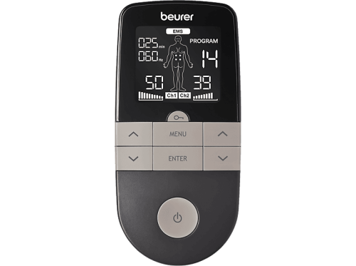 beurer, BEURER TENS-EMS-Gerät "Digital EM 1 R Relief+, 3-in-1 Reizstromgerät" zur Schmerztherapie, Muskelstimulation und Entspannung