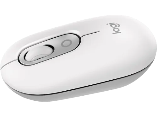 Logitech, Logitech POP Maus Bluetooth® Optisch Weiß 4 Tasten 4000 dpi Easy Switch 3 Geräte, Integriertes Scrollrad