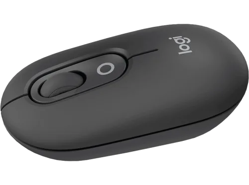 Logitech, Logitech POP Maus Bluetooth® Optisch Graphit 4 Tasten 4000 dpi Easy Switch 3 Geräte, Integriertes Scrollrad