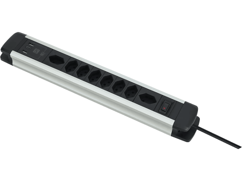 Schönenberger, Alu Steckdosenleiste Usb-C