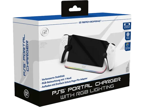 Ready2gaming, Ready2gaming Ladestation "Ladestation mit RGB Beleuchtung für die PlayStation Portal"