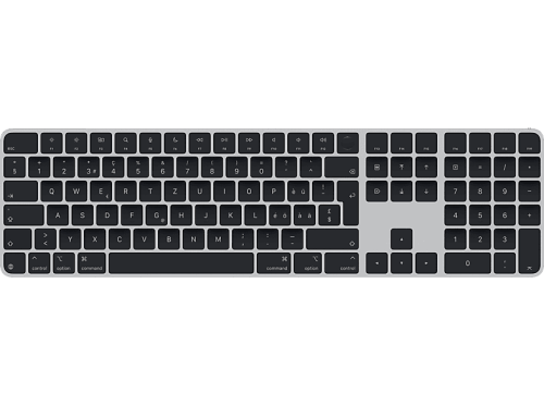 Apple, Apple - Kabellose Tastatur, Magic Keyboard with Touch ID and Numeric Keypad for Mac, Black