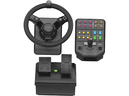 Logitech Gaming, Logitech Gaming G Saitek Farm Sim Controller -N/A- EMEA Lenkrad PC Schwarz inkl. Pedale