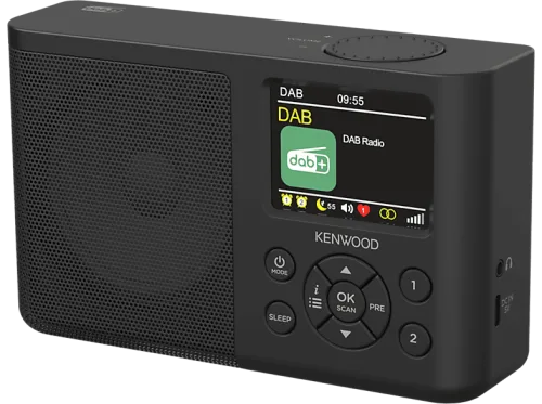Kenwood, Kenwood CR-M33DAB Tischradio DAB+, FM DAB+, UKW wiederaufladbar Schwarz