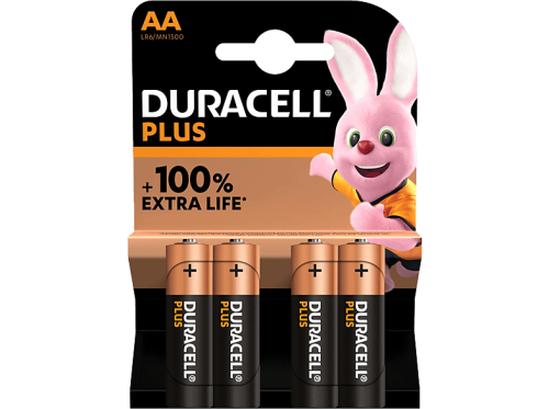 DURACELL, Duracell Batterie PLUS AA Alkali 1.5 V 4 4 Stück