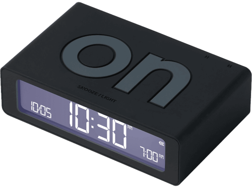 LEXON Flip Mini Wecker, Black