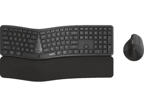 Rapoo, RAPOO 8810M Ergonomic Deskset 13115 Wireless, Grey