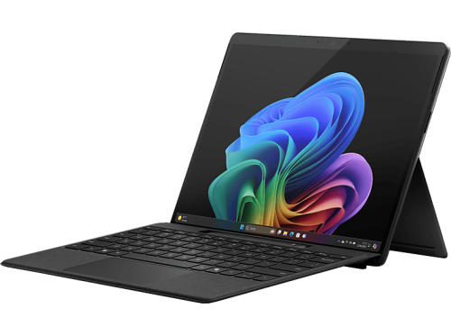 MICROSOFT Surface Pro, Copilot+ PC, 13 touchscreen, Snapdragon X Plus, 16 GB RAM, 512 SSD, Adreno? Onboard Graphics, Windows 11 Home, 11. Edition, Schwarz